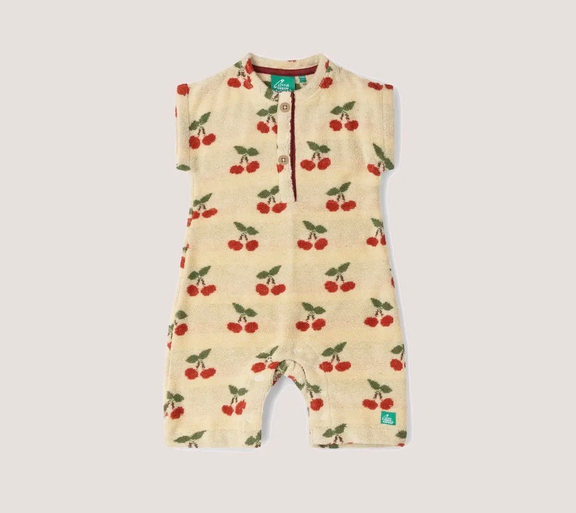 Little Cherries Towelling Romper - Flea Boutiques