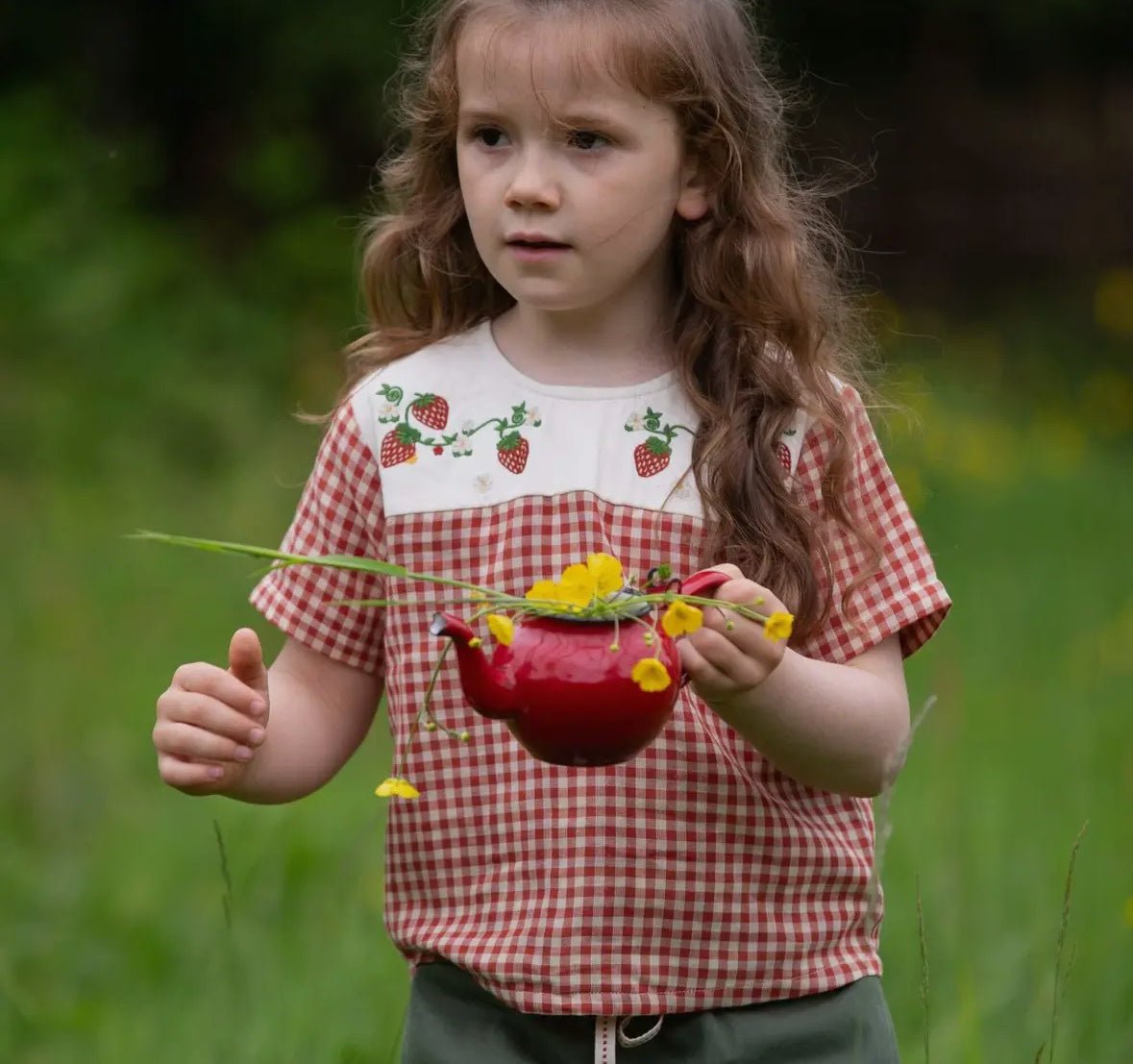 Little Red Check Top - Flea Boutiques