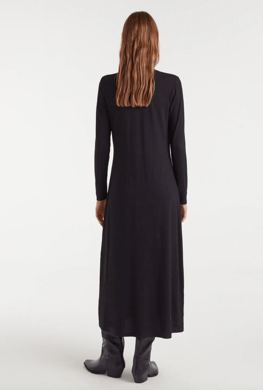 Long Dress with Flower - Flea Boutiques
