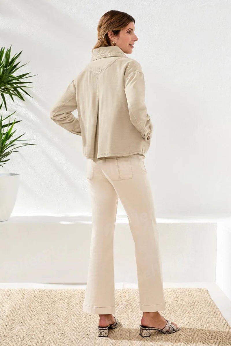 Long Sleeve Jacket with Drawcord - Flea Boutiques