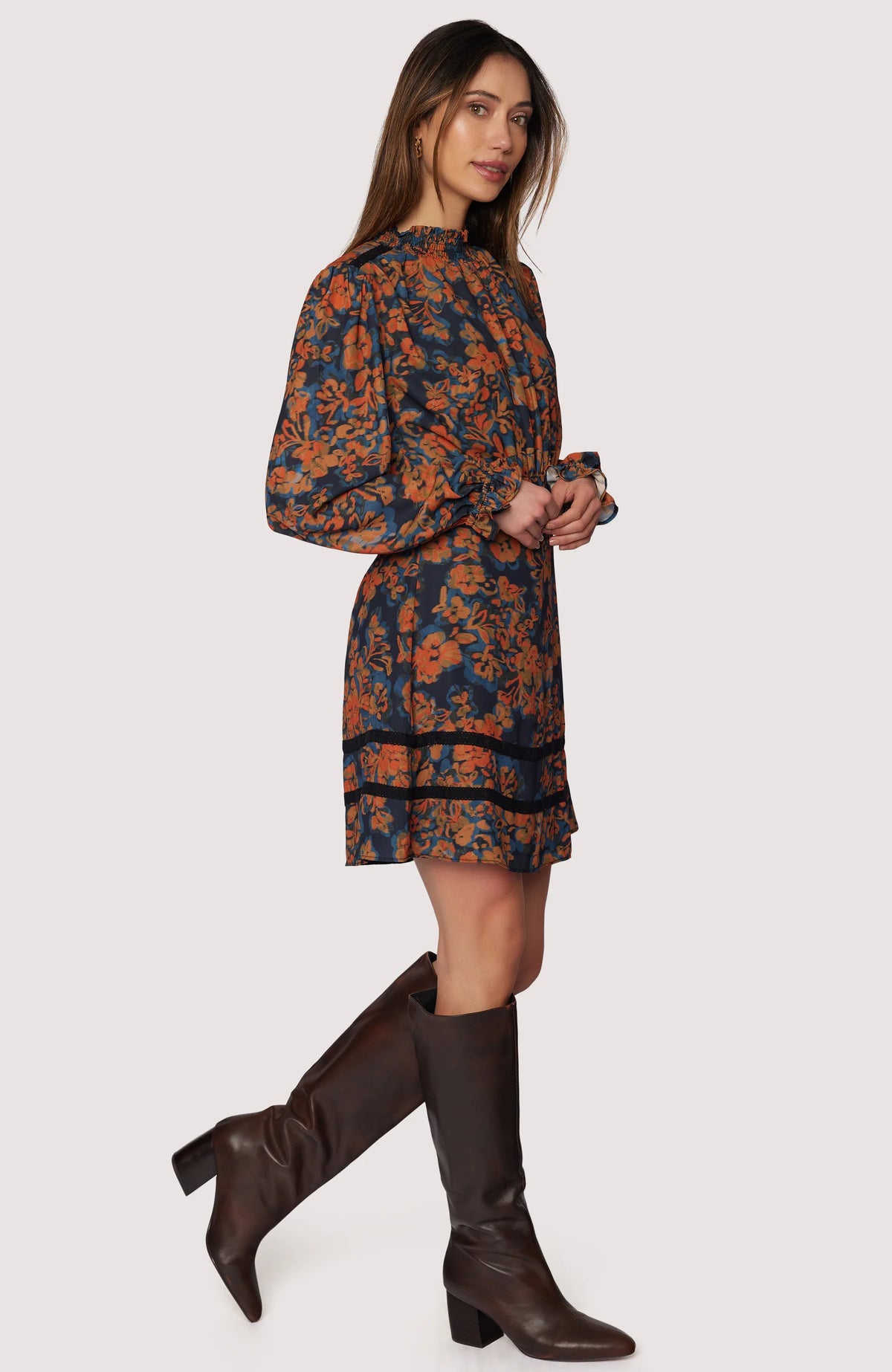 Embers Bloom Midi Dress