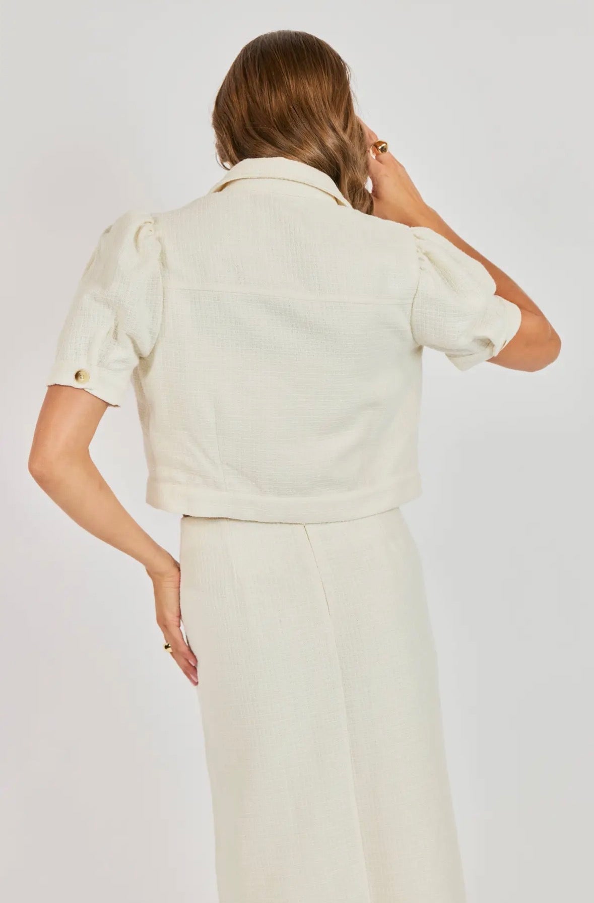 Love Language Crop Jacket - Flea Boutiques