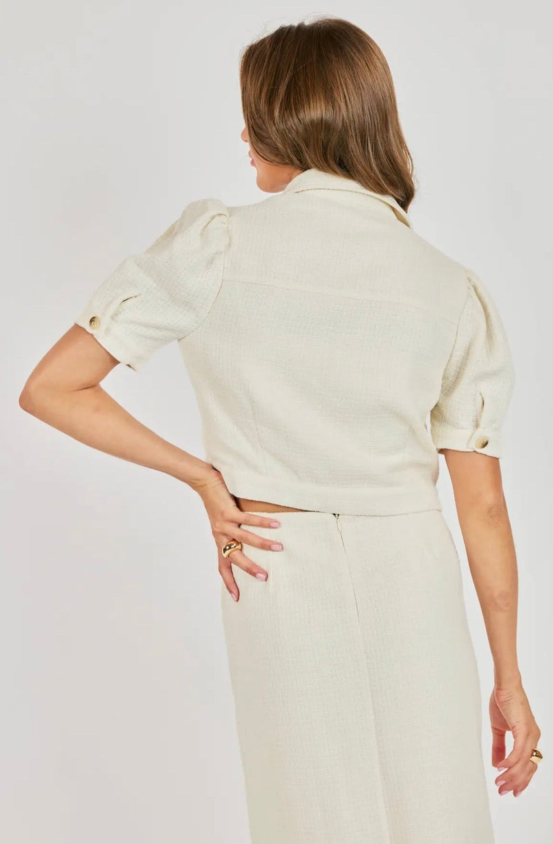 Love Language Crop Jacket - Flea Boutiques