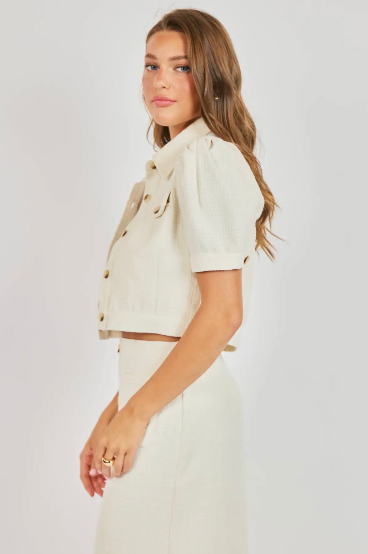Love Language Crop Jacket - Flea Boutiques