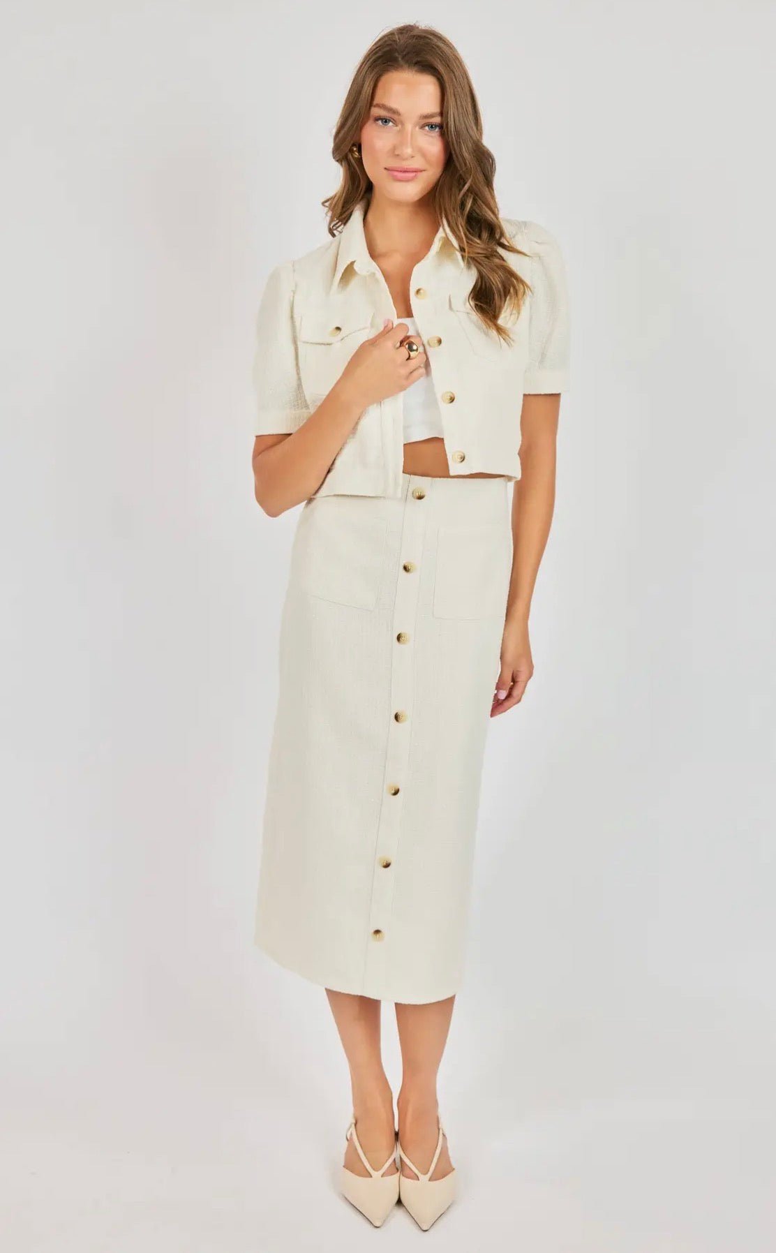 Love Language Crop Jacket - Flea Boutiques