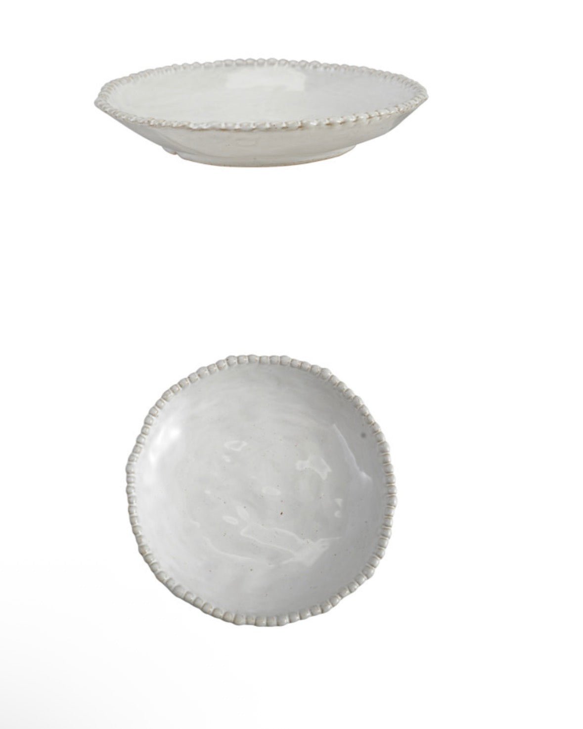 Low Bowl with Hobnail Rim - Flea Boutiques