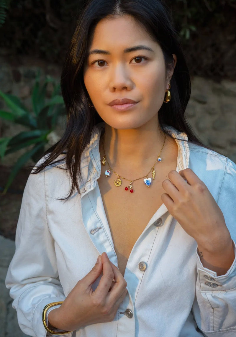 Lucky Charmed Necklace - Flea Boutiques