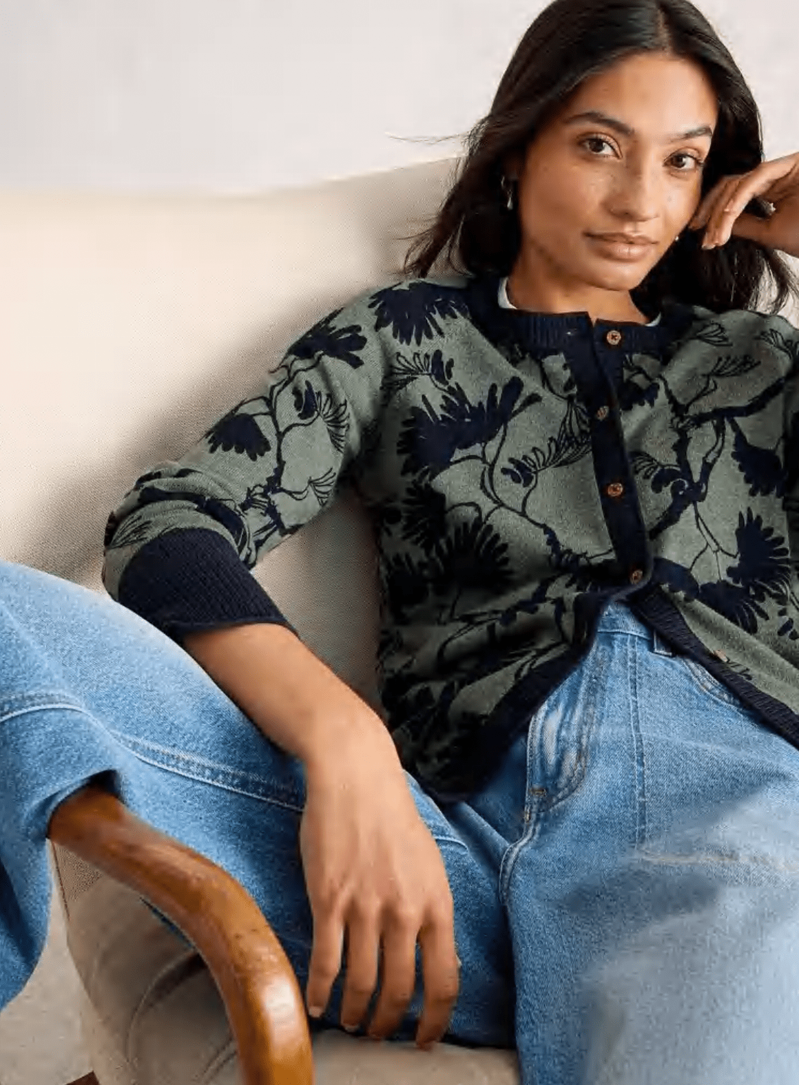 Lulu Print Cardigan - Flea Boutiques