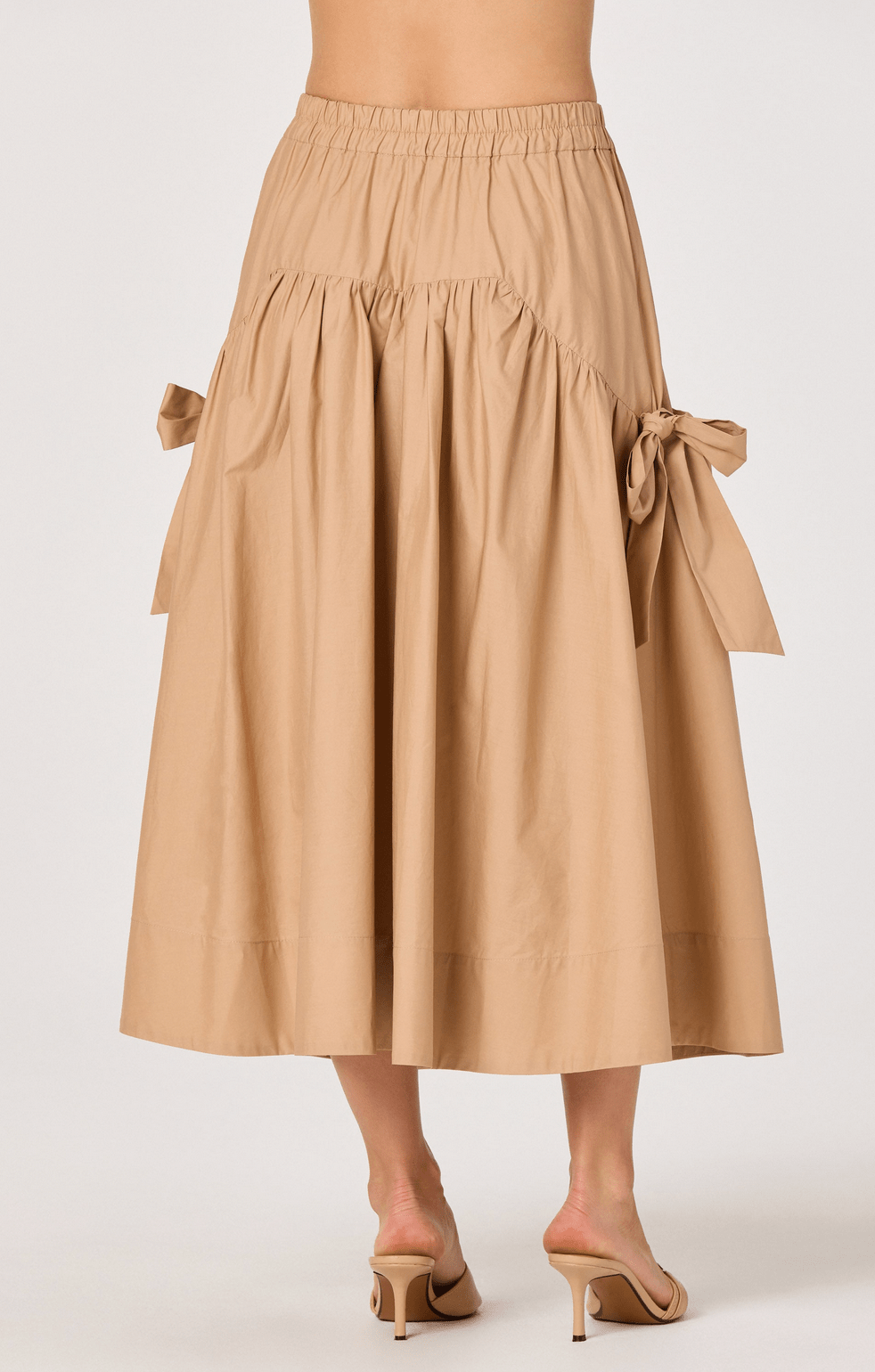 Lylah Midi Bow Detail Skirt - Flea Boutiques