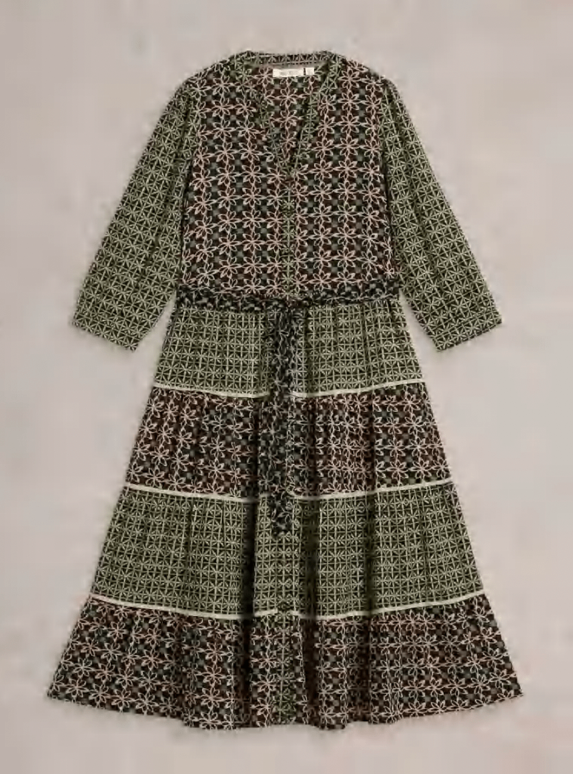 Mabel Mixed Print Dress - Flea Boutiques