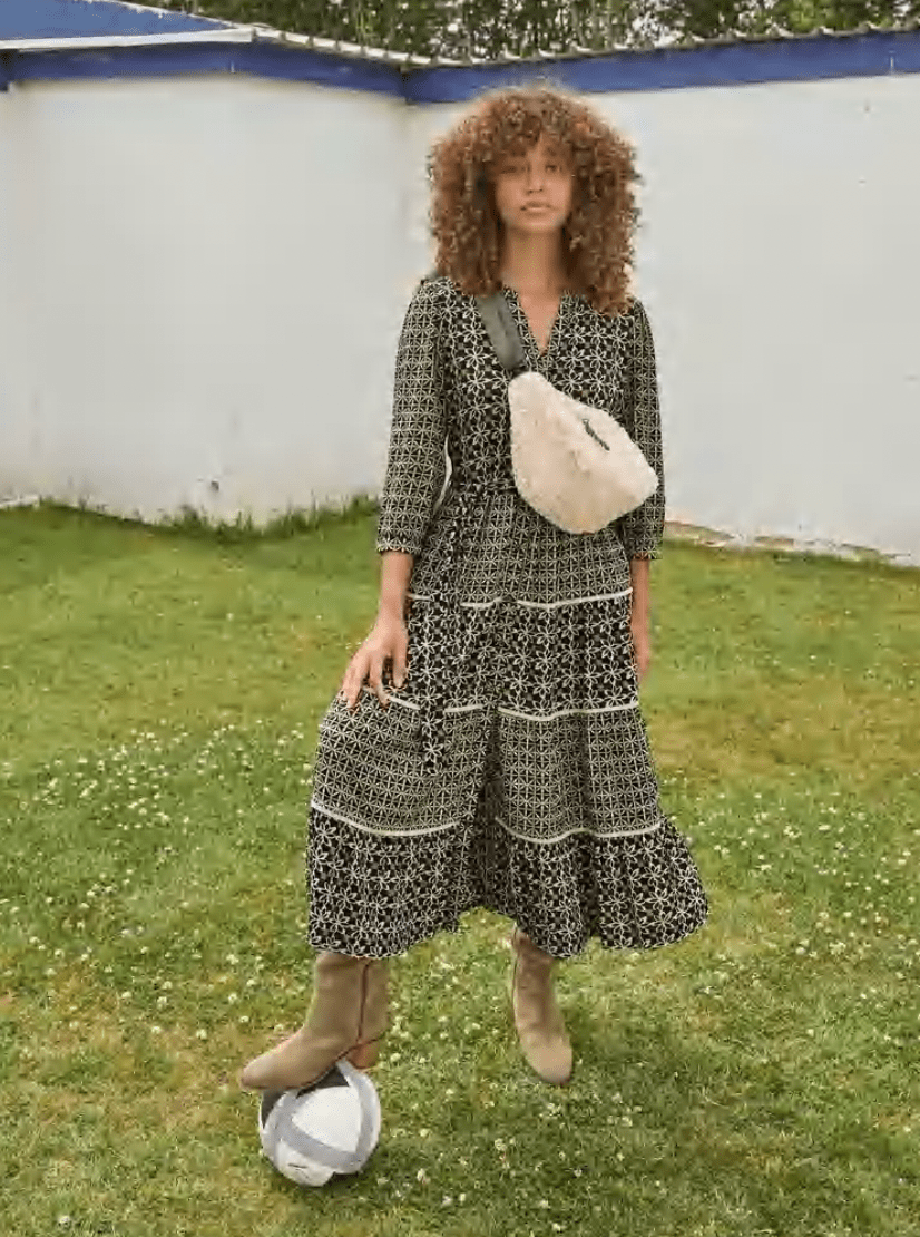Mabel Mixed Print Dress - Flea Boutiques