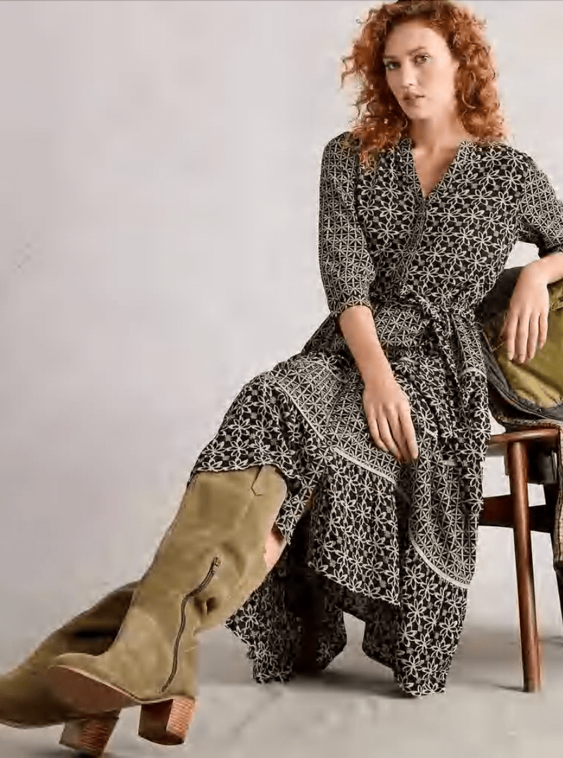 Mabel Mixed Print Dress - Flea Boutiques