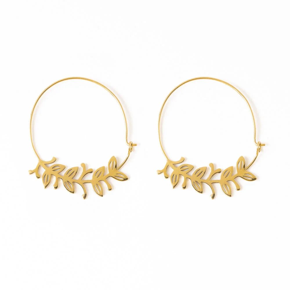 Madelyn Botanical Leaves Earrings - Flea Boutiques
