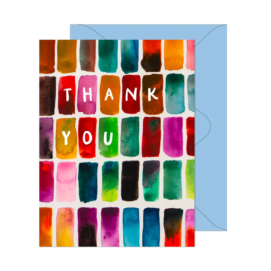 Maggie Beckett Studio Color Block Thank You - Flea Boutiques