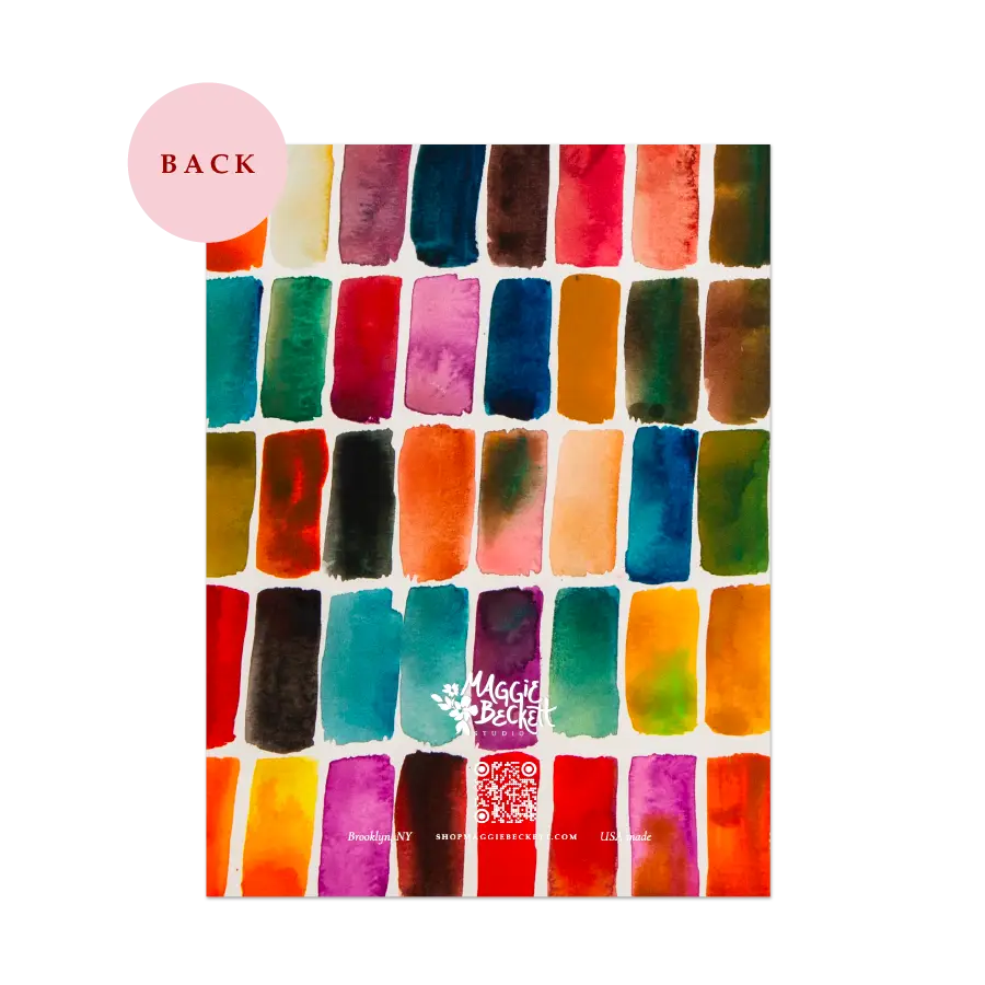 Maggie Beckett Studio Color Block Thank You - Flea Boutiques