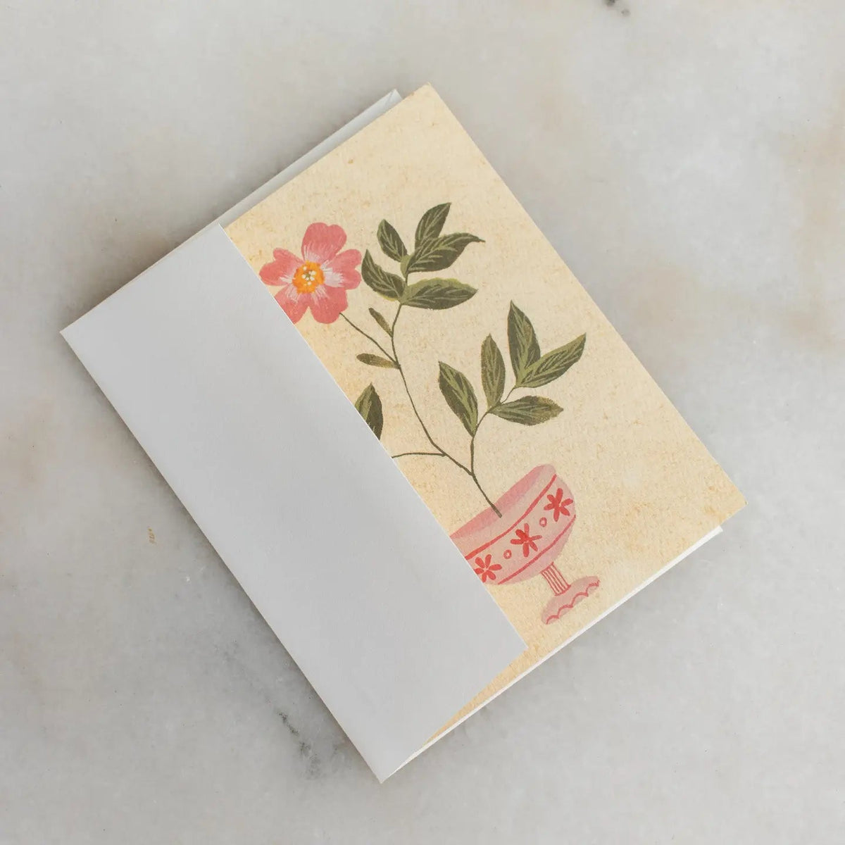 Maggie Beckett Studio Pink Floral Vase - Flea Boutiques