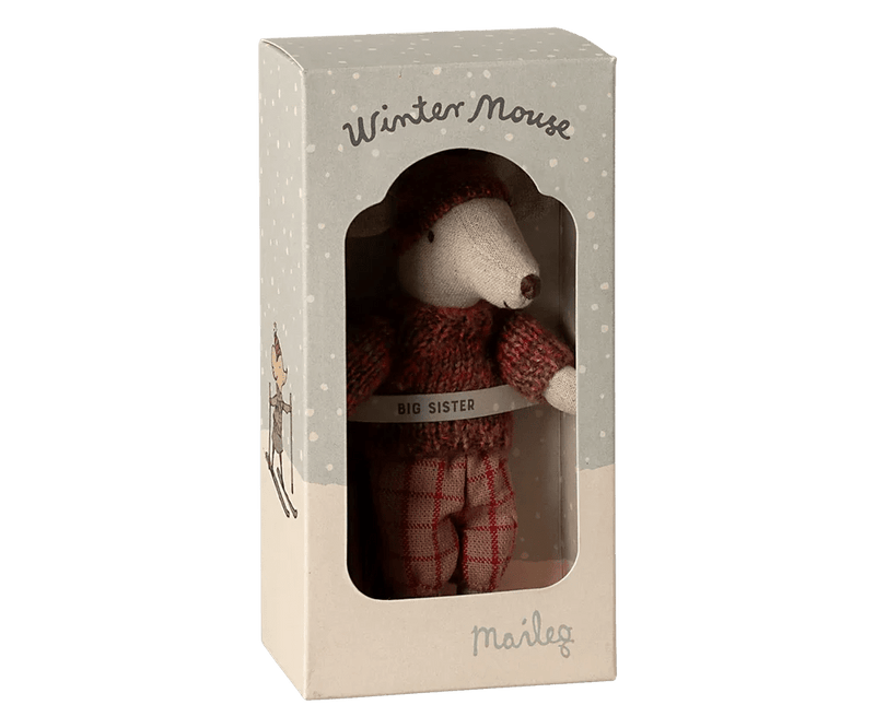 Maileg Big Sister Winter Mouse with Ski Set - Flea Boutiques