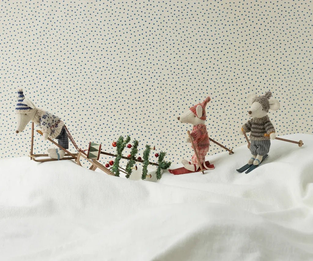 Maileg Big Sister Winter Mouse with Ski Set - Flea Boutiques