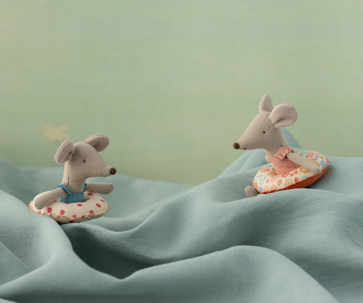 Maileg Little Sister Beach Mouse with Float - Flea Boutiques