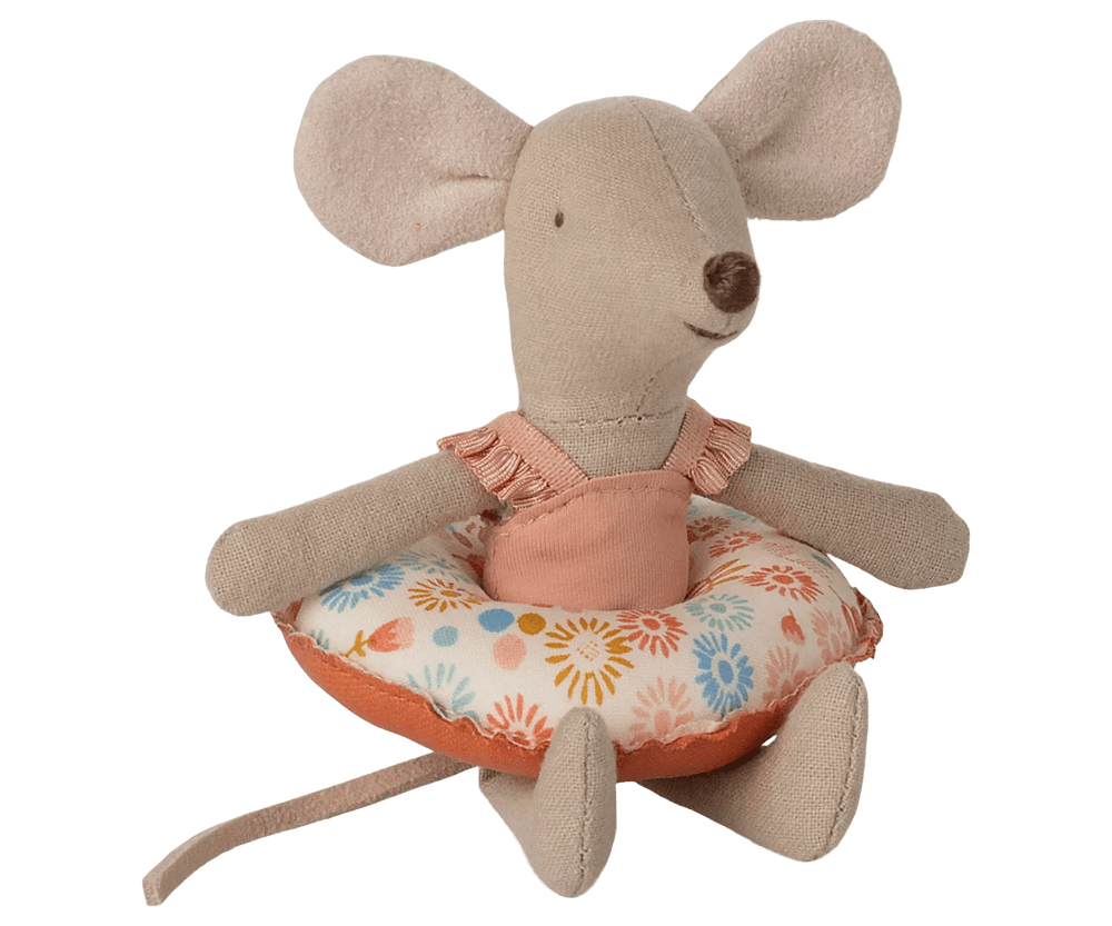 Maileg Little Sister Beach Mouse with Float