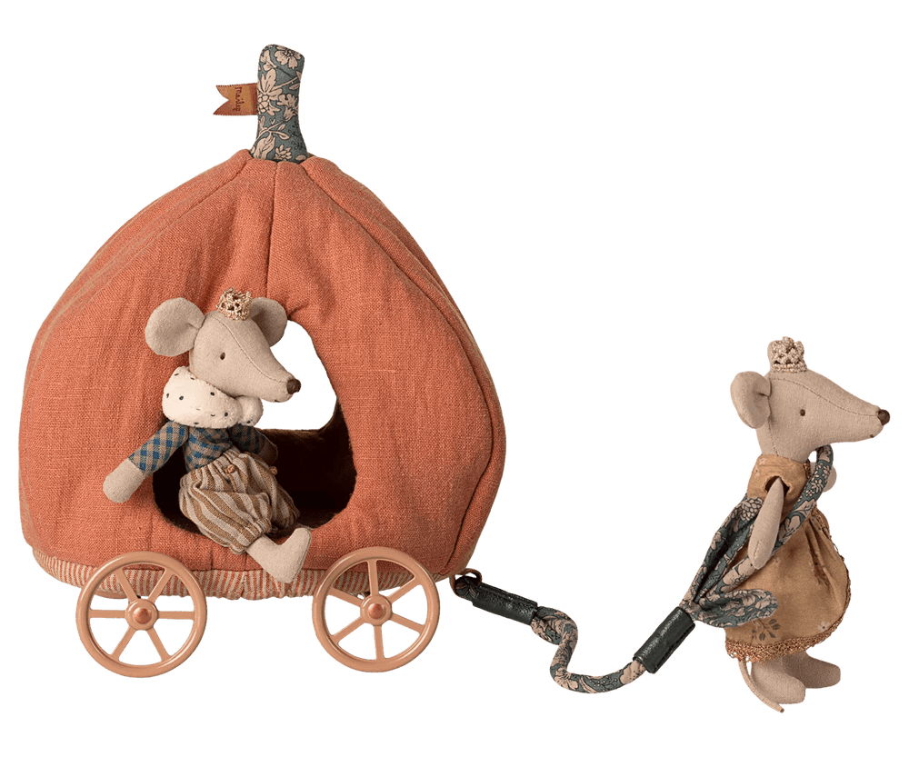Maileg Mouse Pumpkin Carriage