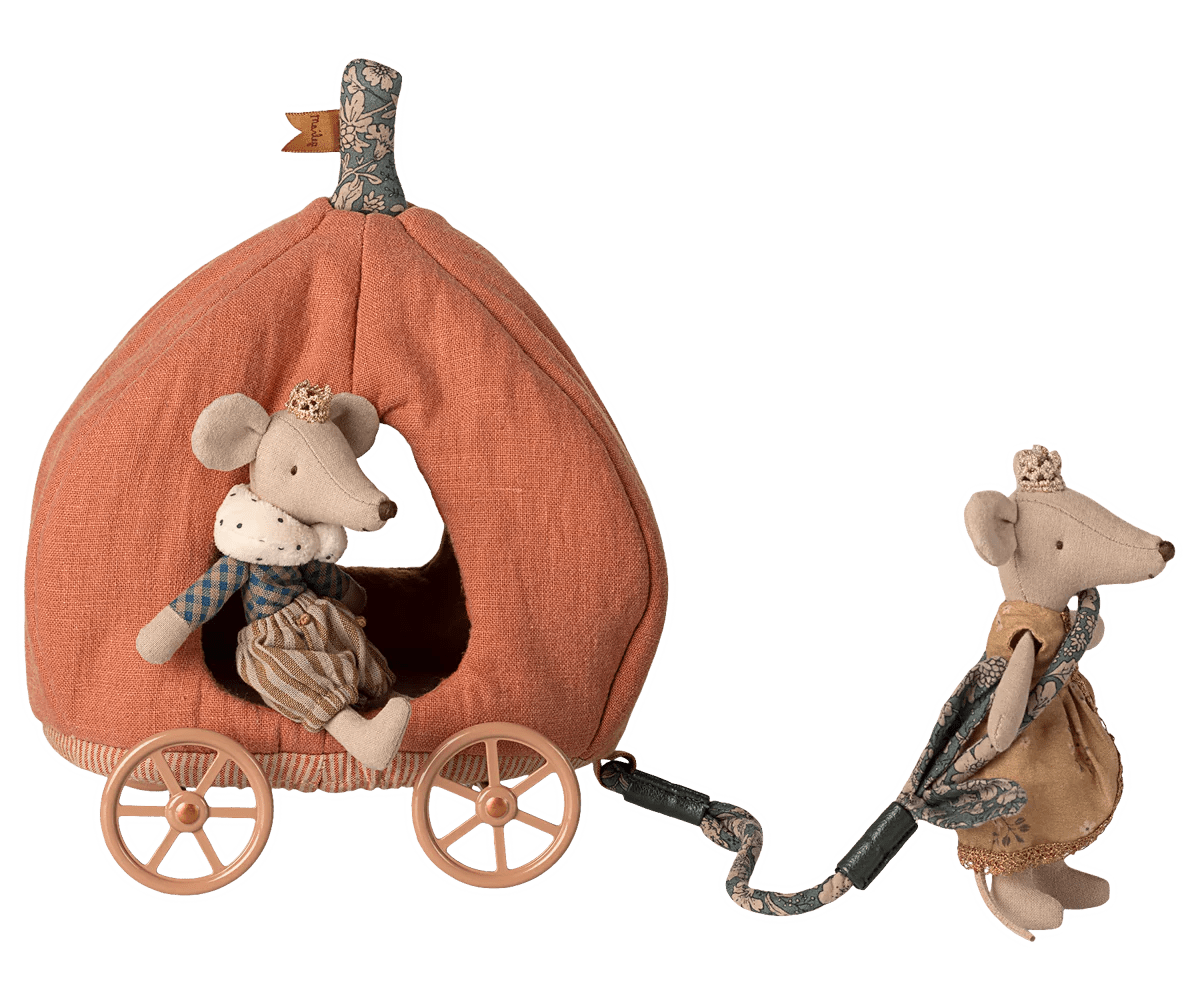 Maileg Mouse Pumpkin Carriage - Flea Boutiques