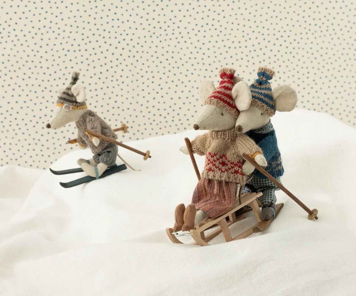 Maileg Mouse Sled - Flea Boutiques