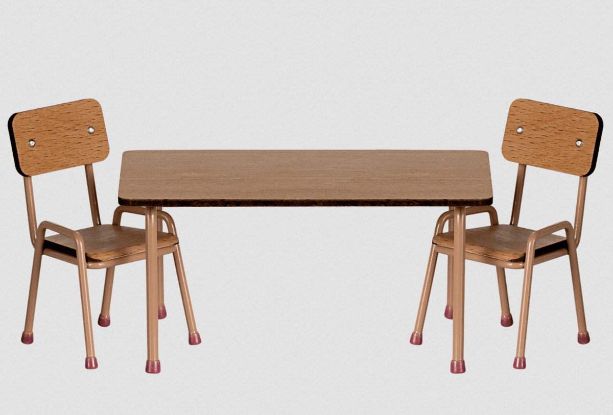 Maileg Mouse Table + 2 Chair Set - Flea Boutiques