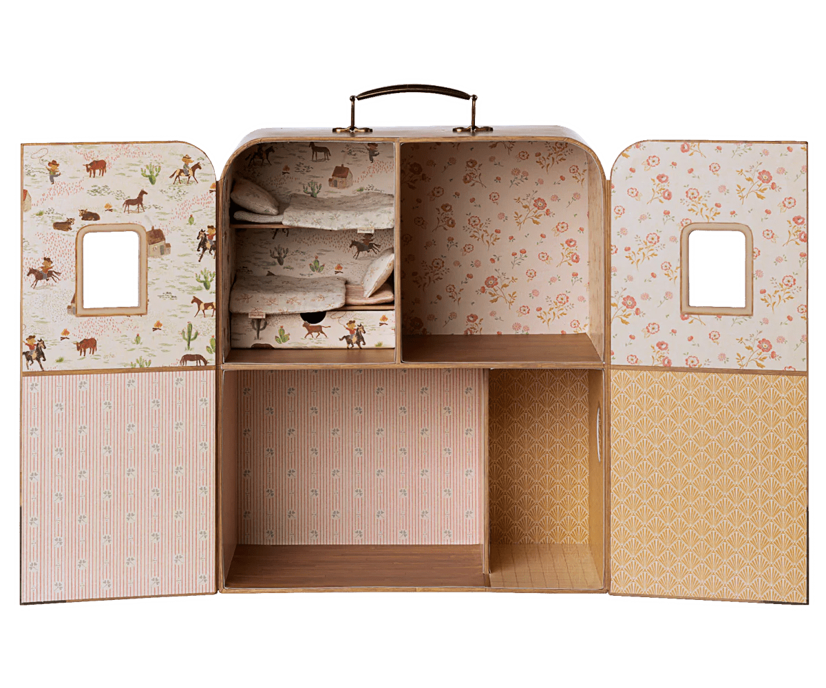 Maileg Suitcasa Little Sister & Brother Mouse - Flea Boutiques