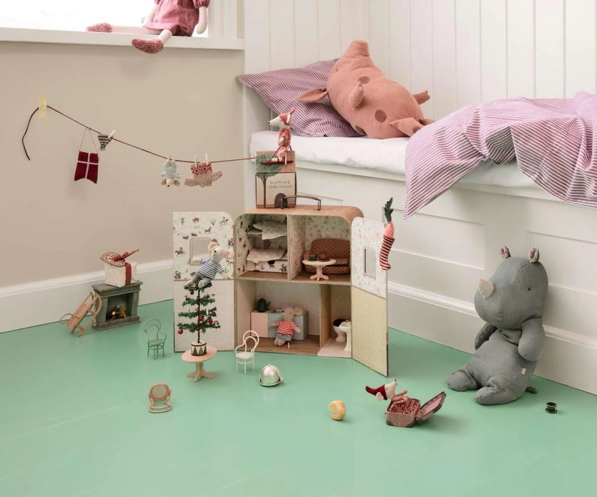 Maileg Suitcasa Little Sister & Brother Mouse - Flea Boutiques
