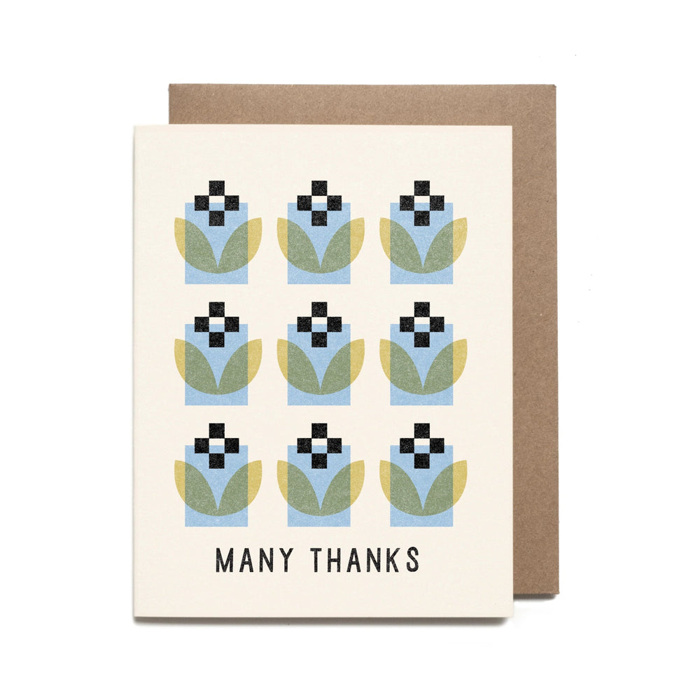 Many Thanks Grid Card