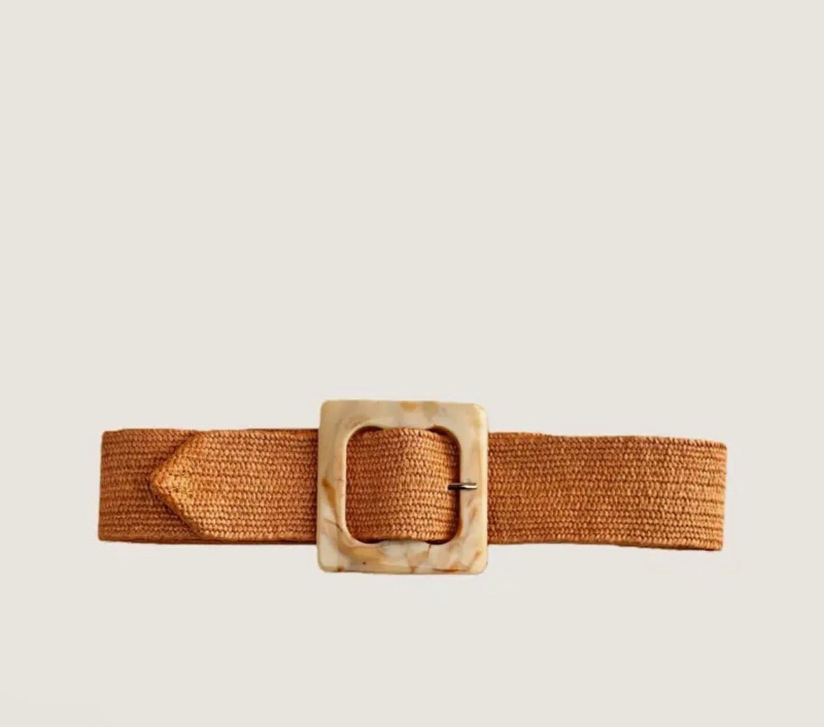 Marbled Swirl Square Buckle Belt - Flea Boutiques