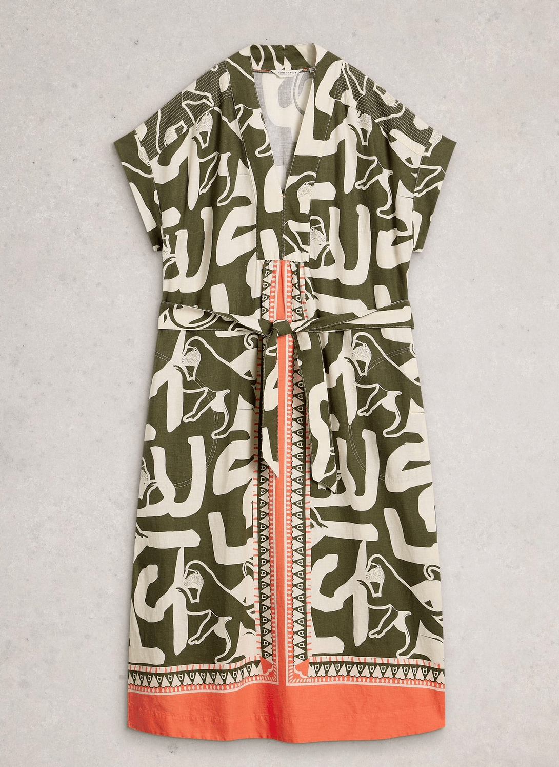 Marianne Linen Midi Dress - Flea Boutiques