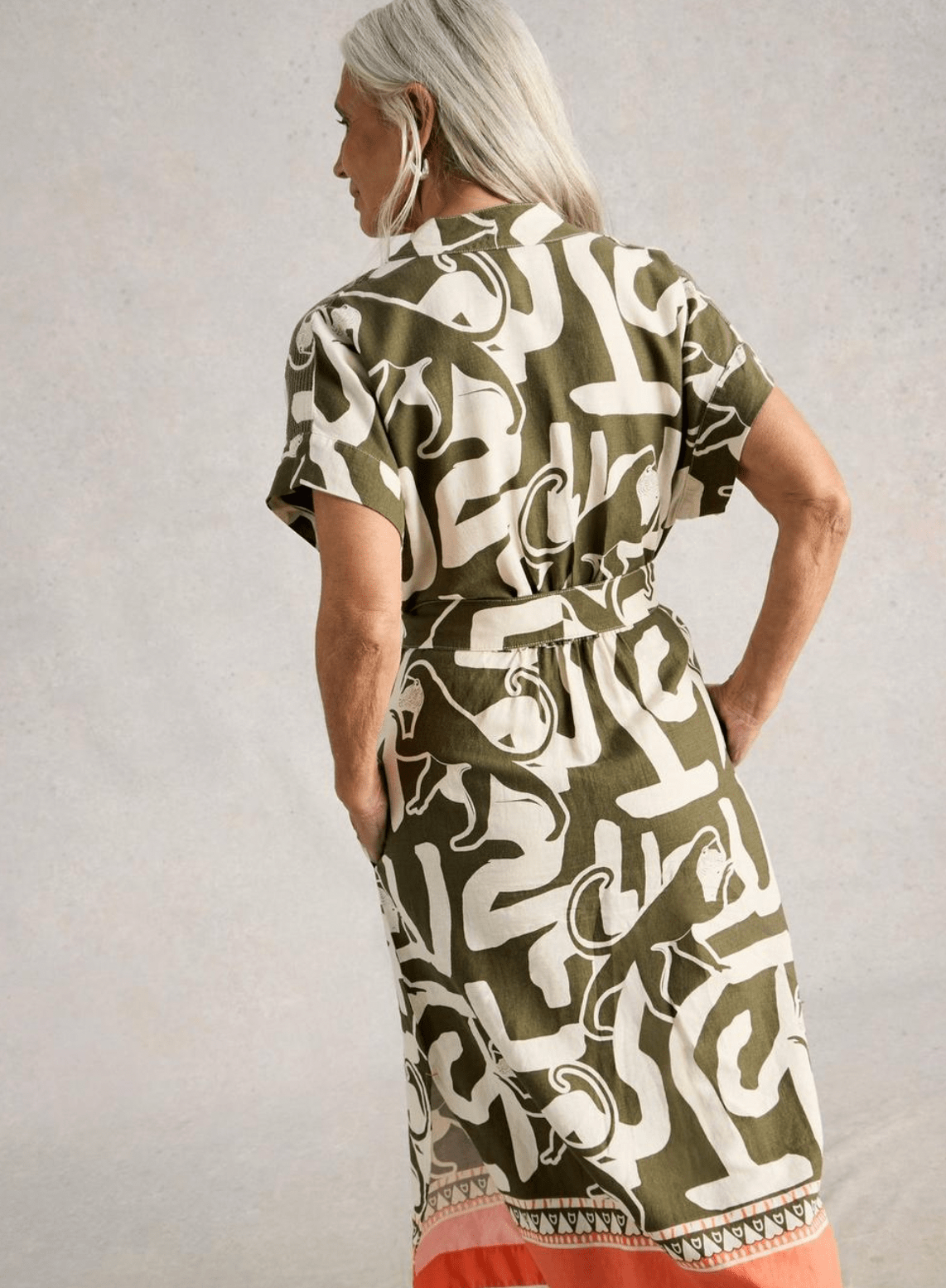 Marianne Linen Midi Dress - Flea Boutiques