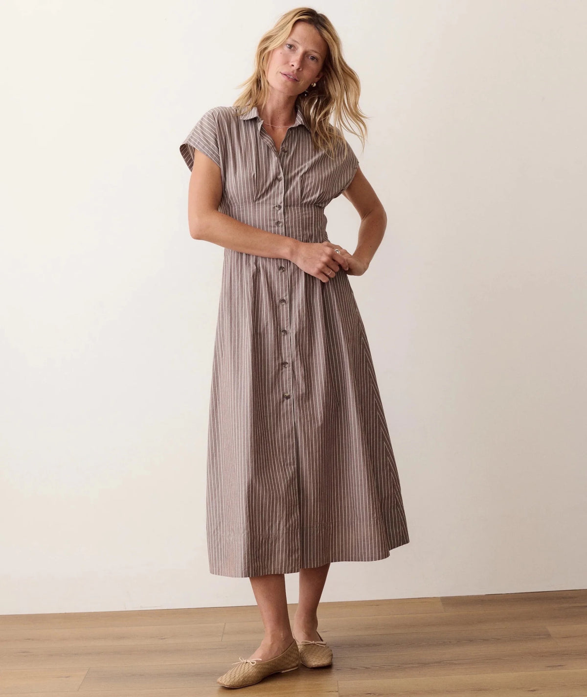 Marine Layer Arden Midi Shirt - Flea Boutiques
