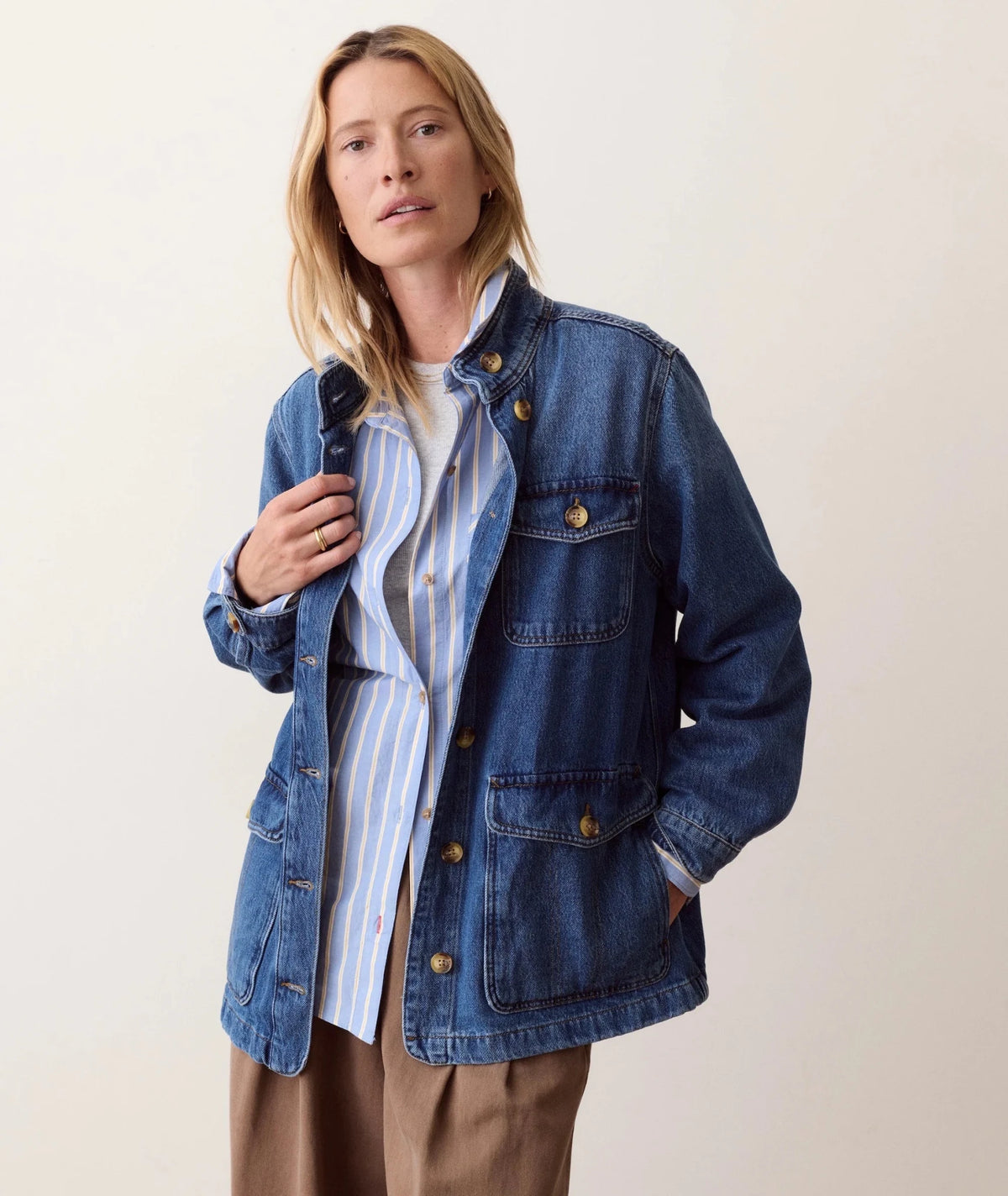 Marine Layer Blake Denim Utility Jacket - Flea Boutiques