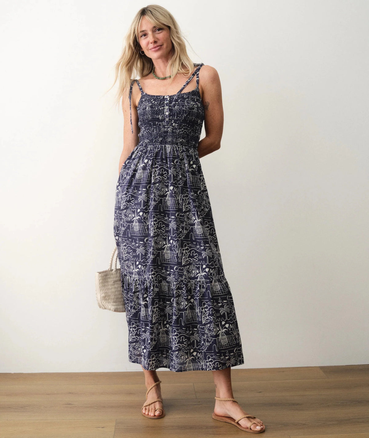 Marine Layer Carmen Smocked Dress - Flea Boutiques