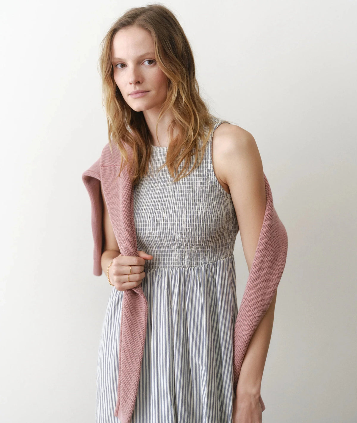 Marine Layer Darcy Poplin Smocked Dress - Flea Boutiques