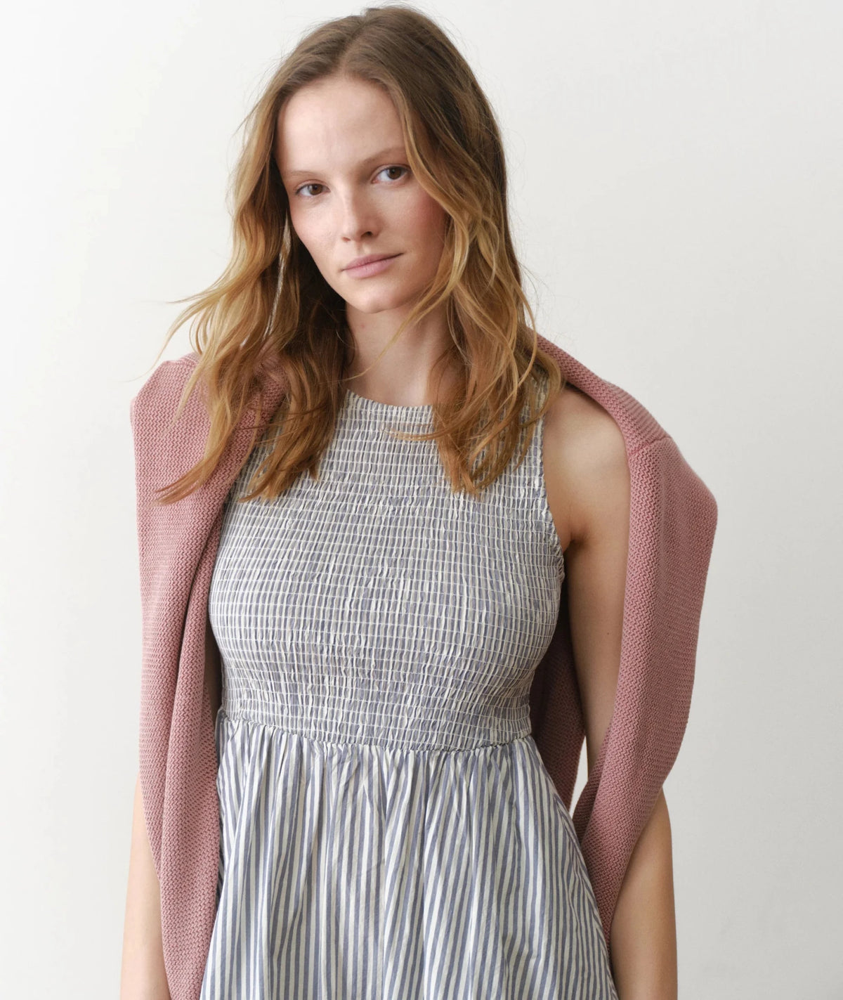Marine Layer Darcy Poplin Smocked Dress - Flea Boutiques