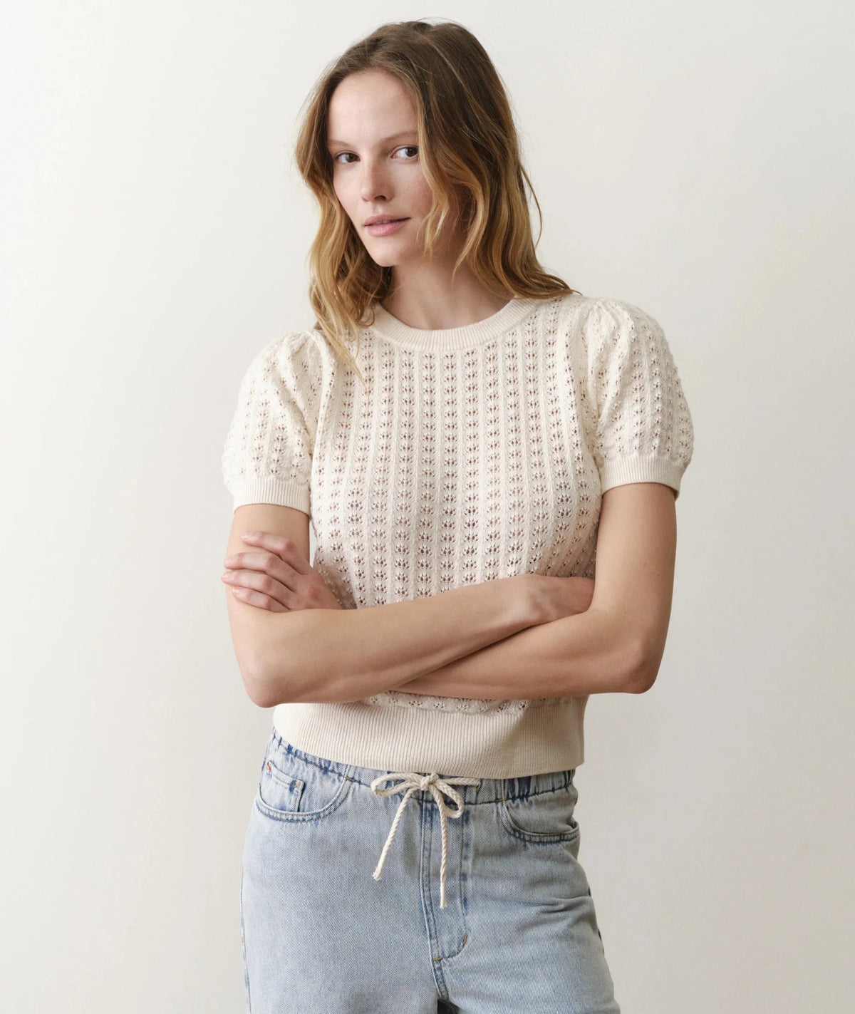 Marine Layer Ellie Puff Sleeve Sweater - Flea Boutiques