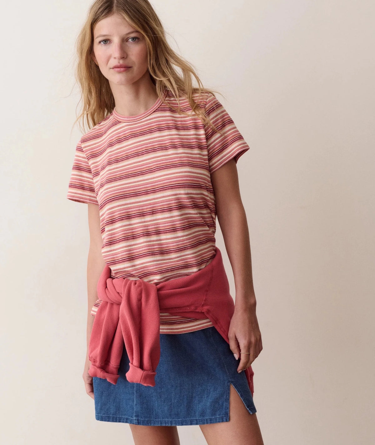 Marine Layer Jacquard Stripe Tee - Flea Boutiques