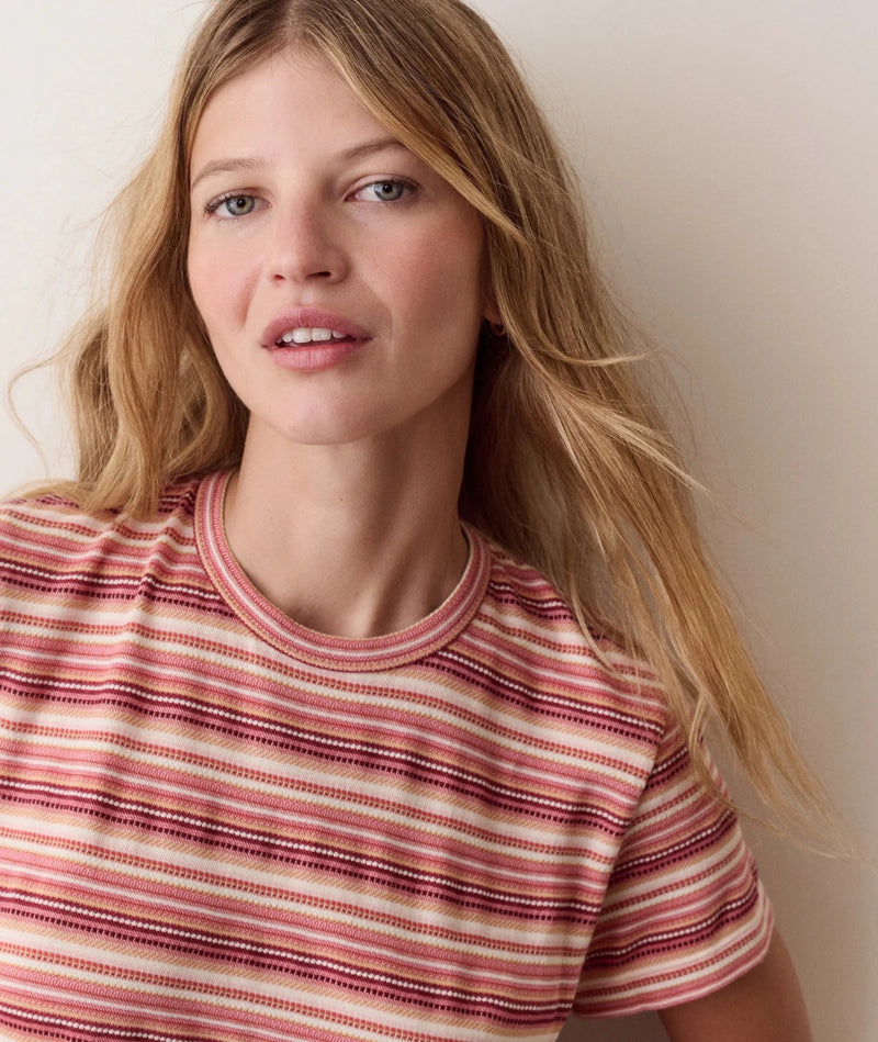Marine Layer Jacquard Stripe Tee - Flea Boutiques