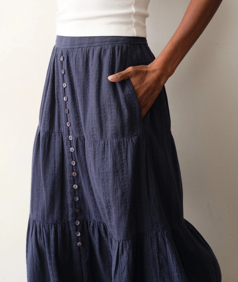 Marine Layer Lana Button Skirt - Flea Boutiques