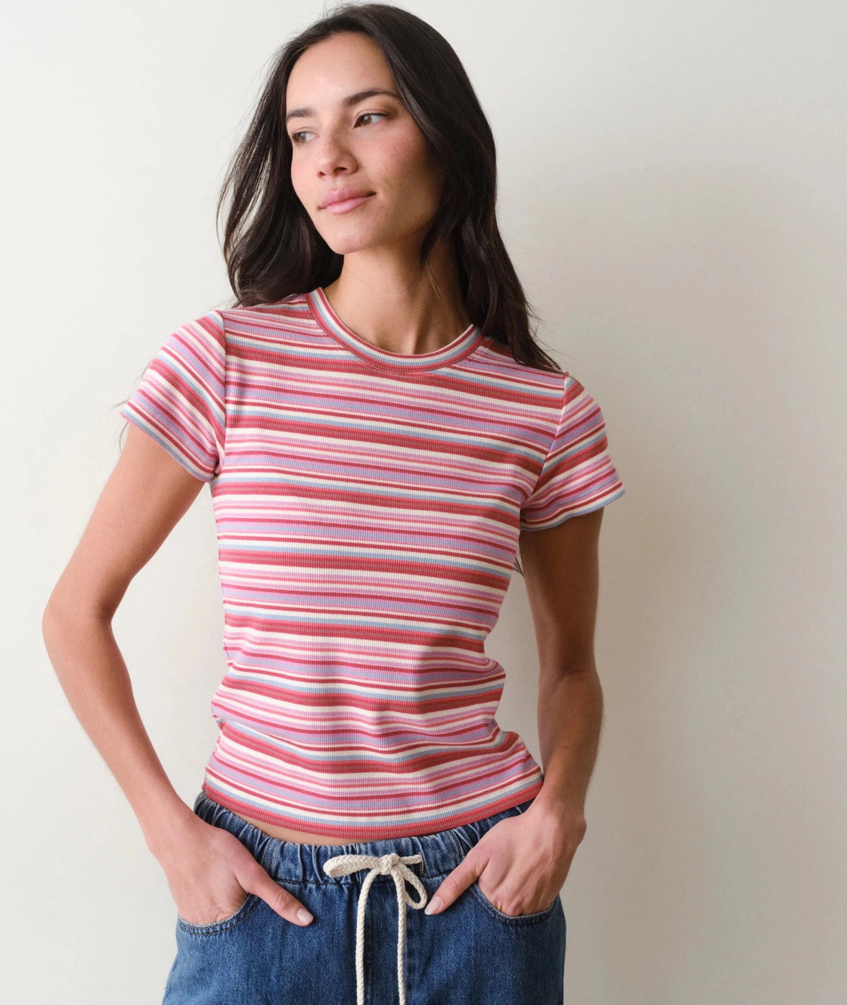 Marine Layer Lexi Rib Crew Tee - Flea Boutiques