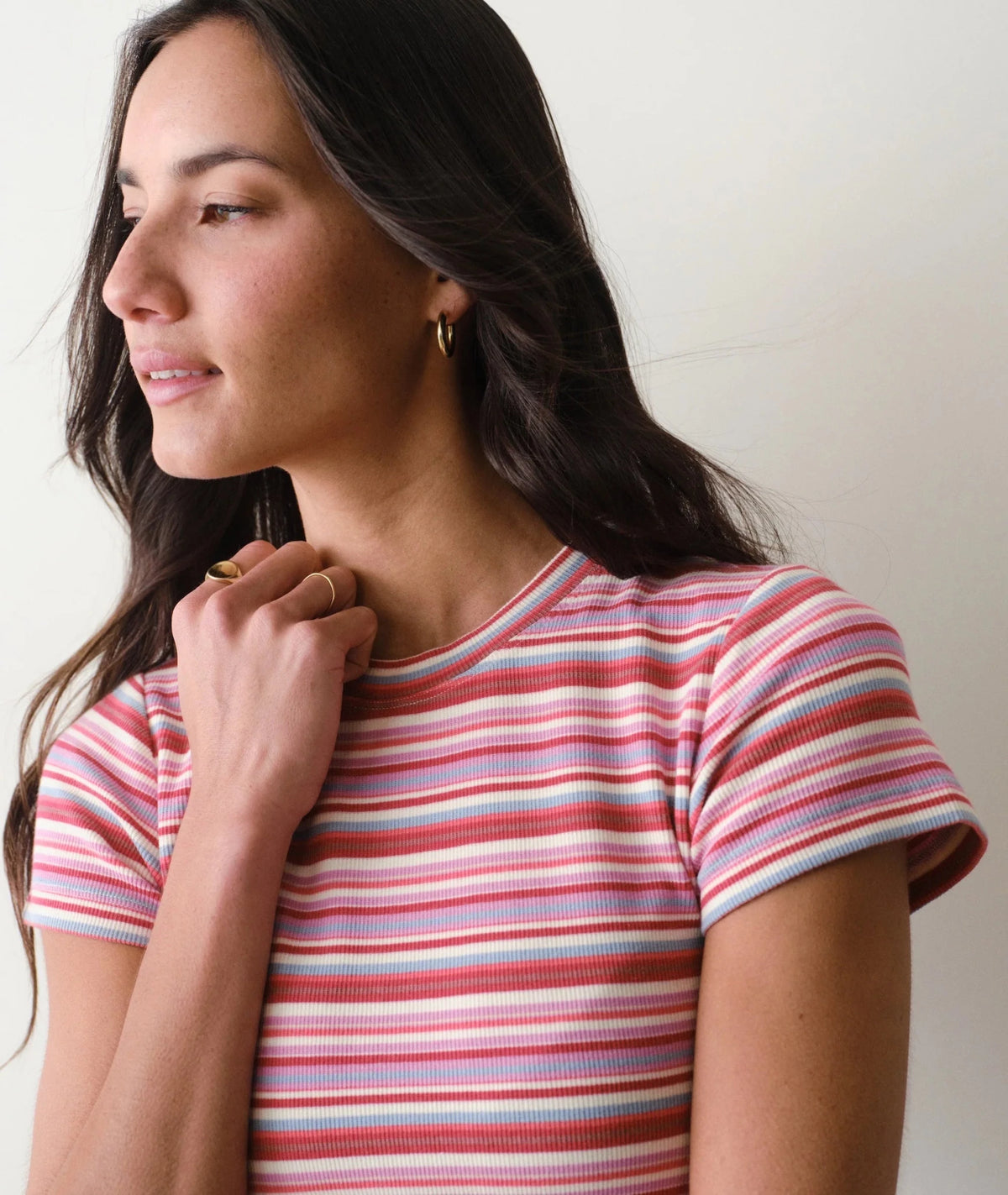 Marine Layer Lexi Rib Crew Tee - Flea Boutiques