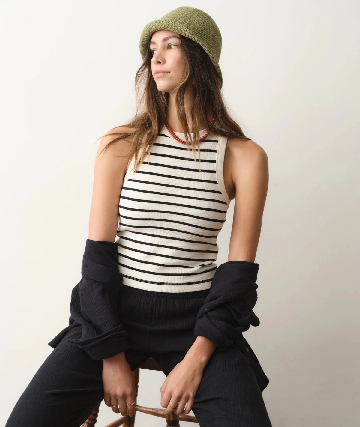 Marine Layer Lexi Rib High Neck Tank - Flea Boutiques