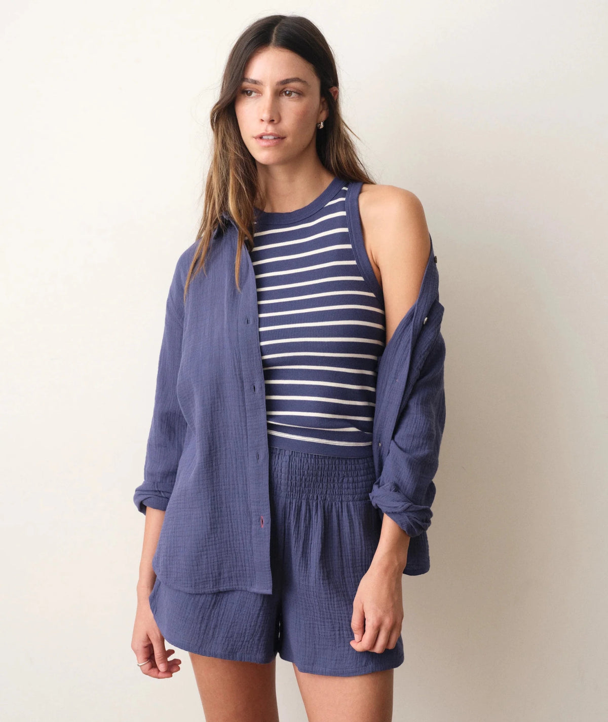 Marine Layer Lexi Rib High Neck Tank - Flea Boutiques