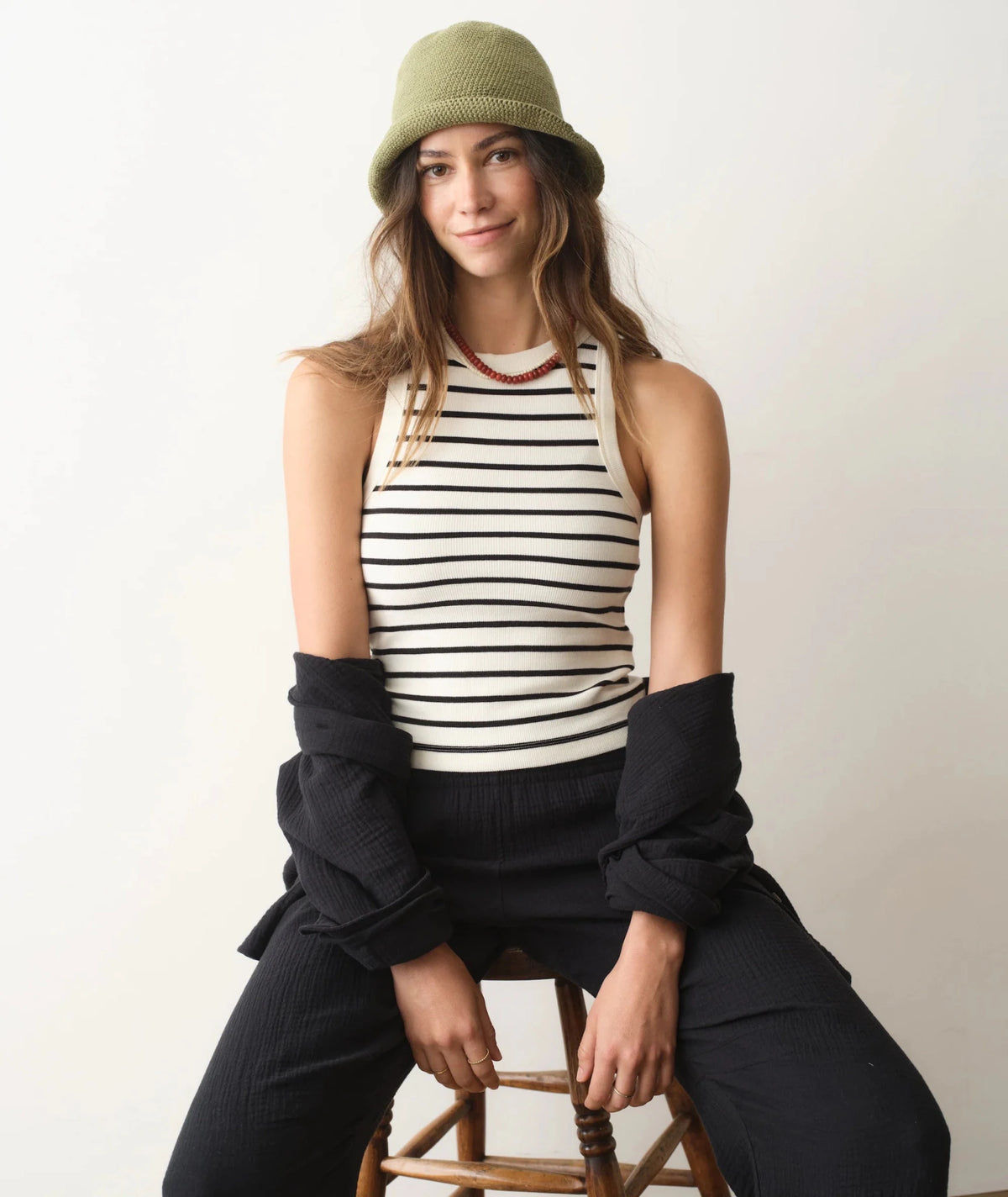 Marine Layer Lexi Rib High Neck Tank - Flea Boutiques