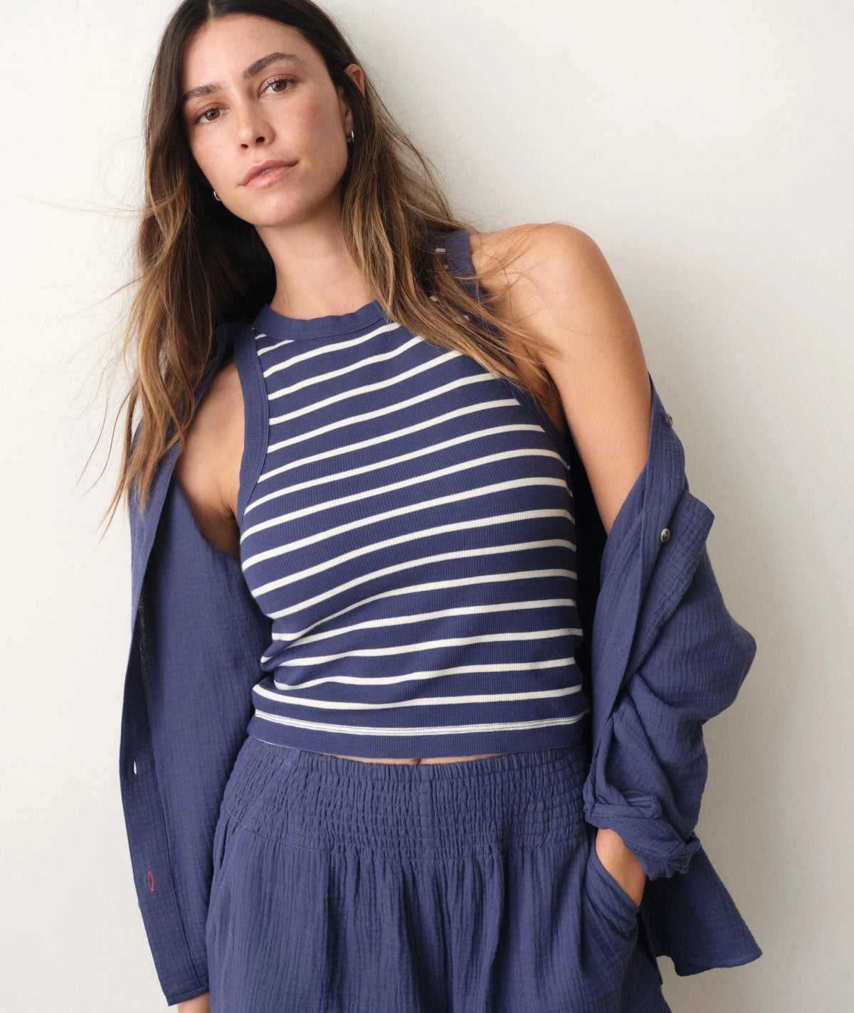 Marine Layer Lexi Rib High Neck Tank - Flea Boutiques
