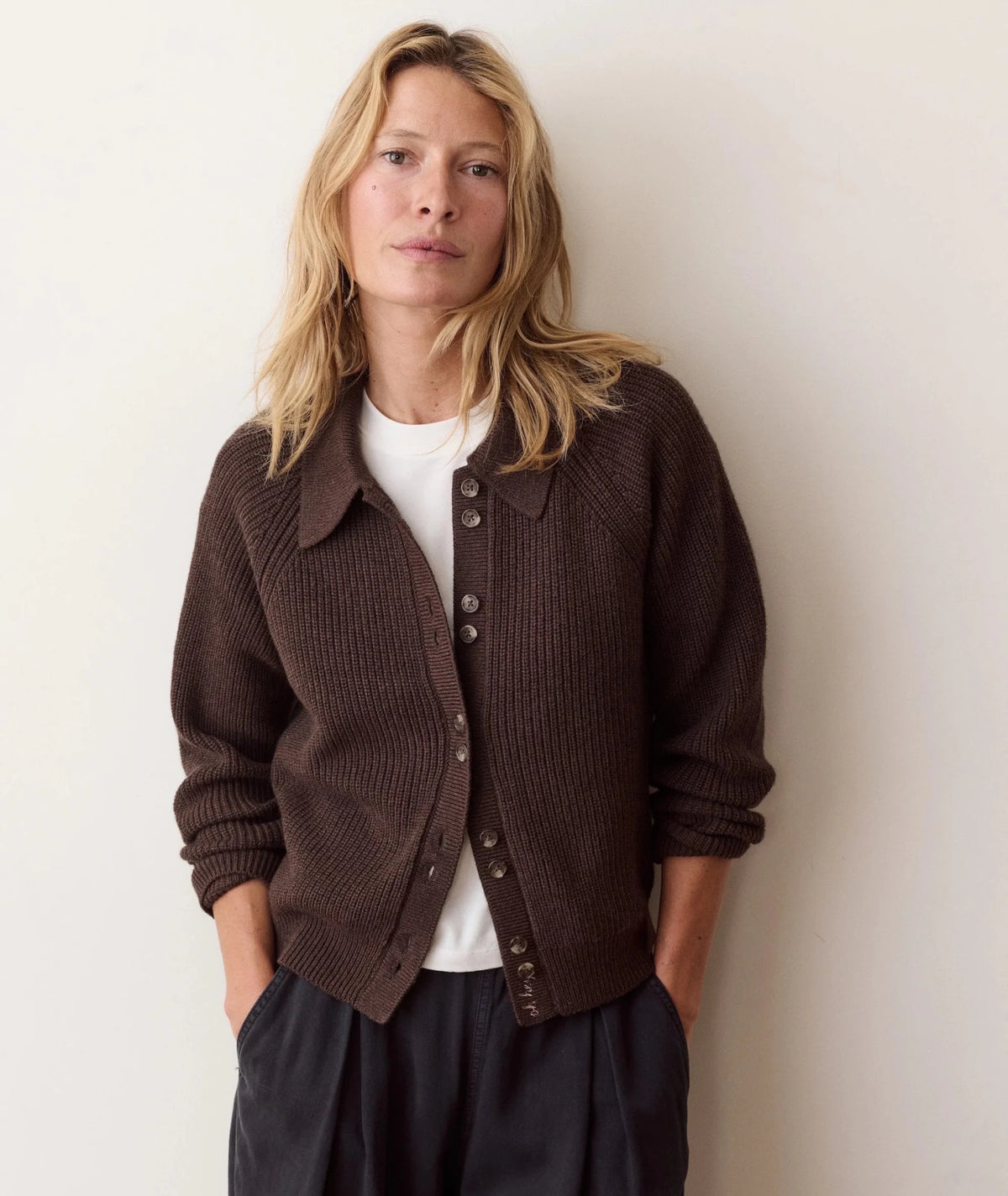 Marine Layer Parker Collared Cardi - Flea Boutiques